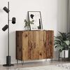 vidaXL Sideboard Gammelt tr&aelig; 90 x 32,5 x 80 cm Konstrueret tr&aelig;