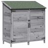 vidaXL Have Skur Gr&aring; 106,5 x 56 x 113,5 cm Konstrueret tr&aelig;