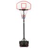 vidaXL basketballstativ 216-250 cm polyethylen hvid
