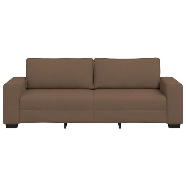vidaXL 3-personers sofa 220x77x82 cm stof brun