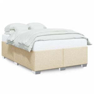 vidaXL sengeramme uden madras 140x190 cm stof cremefarvet