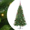 vidaXL Juletr&aelig; med 150 LED'er med stativ Gr&oslash;n 150 cm PE