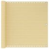 vidaXL altanafsk&aelig;rmning 90x500 cm HDPE beige