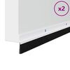 vidaXL Skruemonterede dørbørste tætninger 2 pcs Hvid 100 cm