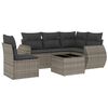 vidaXL sofas&aelig;t til haven 6 dele med hynder polyrattan gr&aring;