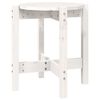 vidaXL sofabord &Oslash; 42,5x45 cm massivt fyrretr&aelig; hvid