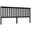 vidaXL sengeg&aelig;rde 206x6x101 cm massivt fyrretr&aelig; sort