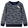 Sweatshirt til b&oslash;rn str. 140 bl&aring;meleret