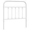 vidaXL udskiftningsgavl 90 cm metal hvid