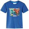 vidaXL T-shirt til b&oslash;rn str. 116 bl&aring;meleret