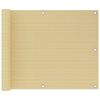 vidaXL altanafsk&aelig;rmning 75x300 cm HDPE beige