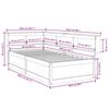 vidaXL seng med reol uden madras 90x200 cm massivt fyrretr&aelig; hvid
