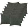 vidaXL Kastpude 12 stk. HEERLEN Antracit 45 x 45 cm Mikrofiber Fleece