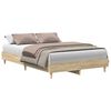 vidaXL sengestel uden madras 120x200 cm konstrueret tr&aelig; sonoma-eg