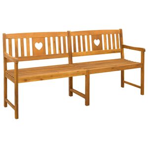vidaXL Udend&oslash;rs b&aelig;nk Naturfarvet 180 x 55,5 x 90 cm Massivt Akacietr&aelig;