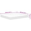 vidaXL springmadras med bonellfjedre 180x200 cm medium