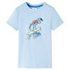 T-shirt til b&oslash;rn str. 128 lysebl&aring;