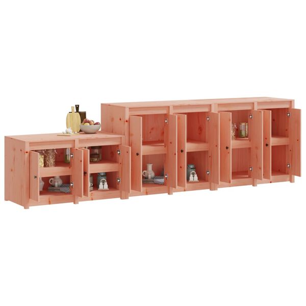 vidaXL udend&oslash;rs k&oslash;kkenskabe 3 stk. massivt douglasgran