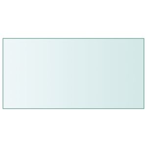 vidaXL bordplade 50x100 cm h&aelig;rdet glas transparent