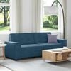 vidaXL 3-personers sofa 220x78x84 cm velour bl&aring;