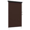 vidaXL Rullegardin Brun 120 x 250 cm Stof og Aluminium