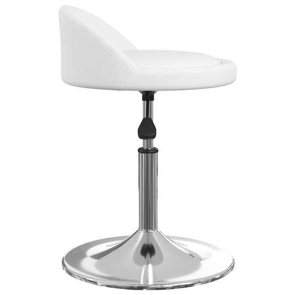 vidaXL arbejdsstol med hjul kunstl&aelig;der hvid