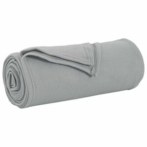 vidaXL Kastet&aelig;pper 24 stk. Gr&aring; 170 x 130 cm 7.43 kg Fleece