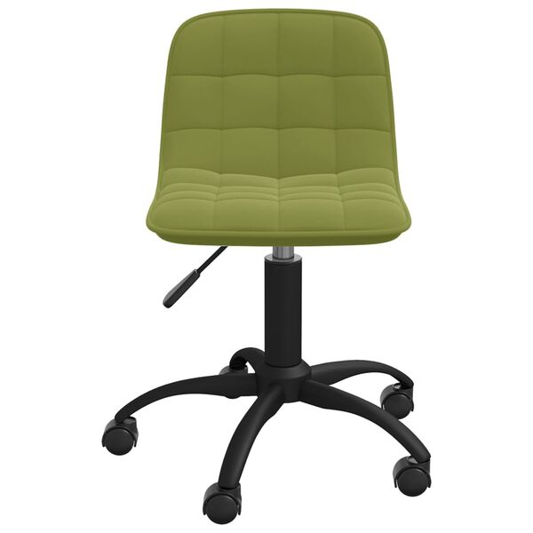 vidaXL drejelige spisebordsstole 2 stk. fl&oslash;jl lysegr&oslash;n