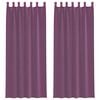 vidaXL voile-gardiner med l&oslash;kker 2 stk. 140x260 cm lilla