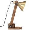 vidaXL skrivebordslampe 23x13x52 cm 25 W E27 antik messingfarve