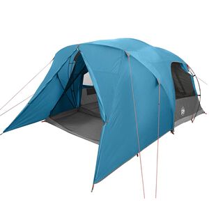 vidaXL Dome telt til 4 personer med tag Bl&aring; 455 x 252 x 178 cm