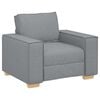 vidaXL Sofa 3 pcs Lysegr&aring; 220 x 80 x 84 cm Linned-blandet stof