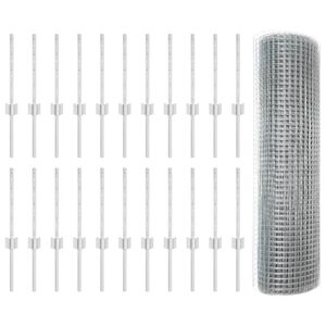 vidaXL Hegn med post S&oslash;lv 0,4 x 50 m St&aring;l