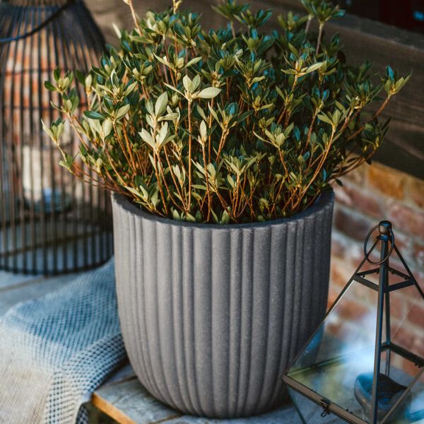 Capi krukke Urban Tube 35x34 cm m&oslash;rkegr&aring;