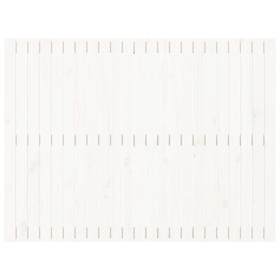 vidaXL sengegavl 146,5x3x110 cm massivt fyrretræ hvid