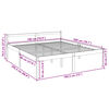vidaXL seniorseng 180x200 cm super kingsize massivt fyrretr&aelig;