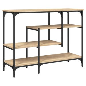 vidaXL konsolbord med hylder 100x35x75 cm sonoma-eg