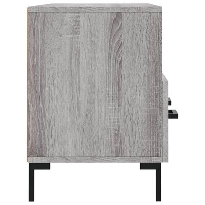 vidaXL tv-bord 102x36x50 cm konstrueret træ grå sonoma-eg