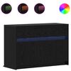 vidaXL TV-skab 91 x 34 x 61 cm Sort eg Konstrueret tr&aelig;