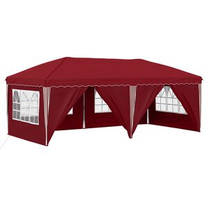 vidaXL Pop-up Festtelt 575 x 288 x 245 cm Bordeaux