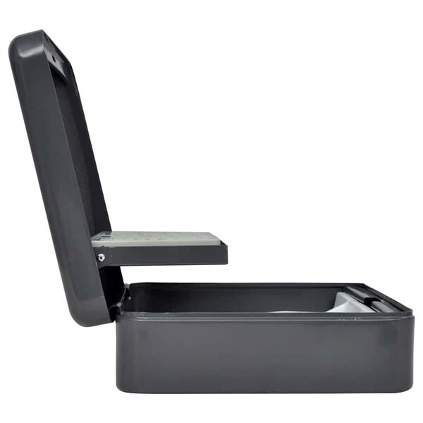 vidaXL Kontantboks med lås Sort 30 x 24 x 9 cm Stål