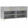 vidaXL skob&aelig;nk 102x35x55 cm konstrueret tr&aelig; betongr&aring;