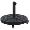 vidaXL Parasolfod 15.2 kg Sort Jern Rund
