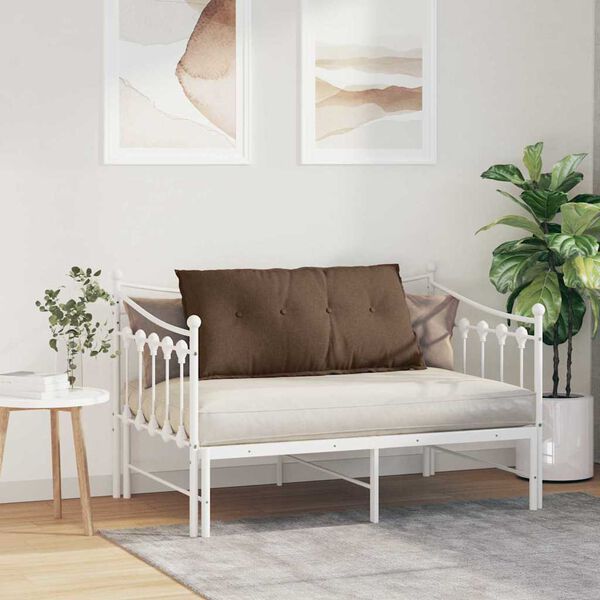 vidaXL Rygpude Brun 100 x 19 x 50 cm Stof