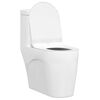 vidaXL Toilet sæde Indstillelig Hvid 48,5 x 36 x 5 cm Polypropylen