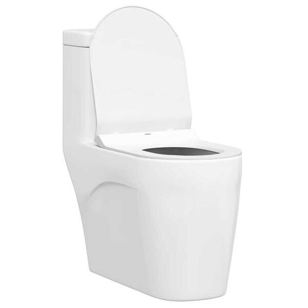 vidaXL Toilet sæde Indstillelig Hvid 48,5 x 36 x 5 cm Polypropylen