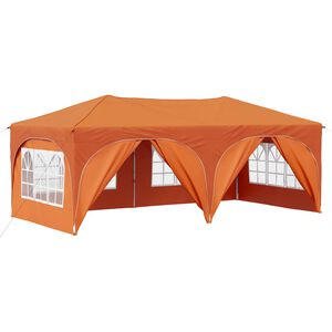 vidaXL Pop-up Festtelt 575 x 288 x 245 cm Orange Oxford stof