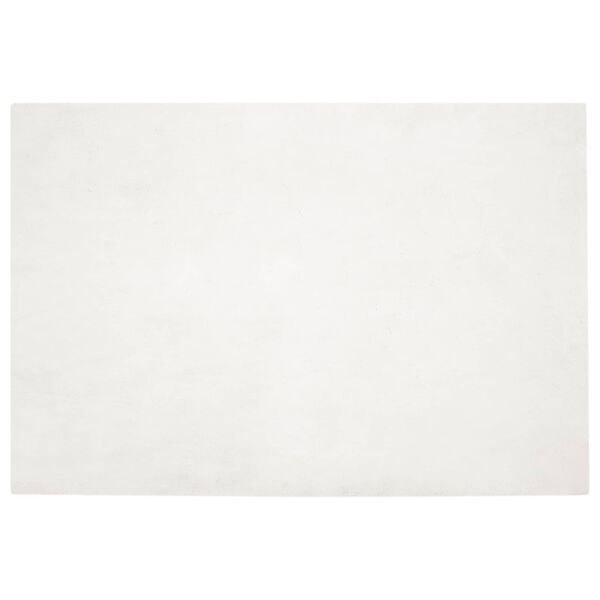 vidaXL Faux Kanin Pels T&aelig;ppe Olite Creme 160 x 230 cm Polyester