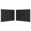 vidaXL sidevæg til festtelt med lynlås 2 stk. PE antracitgrå