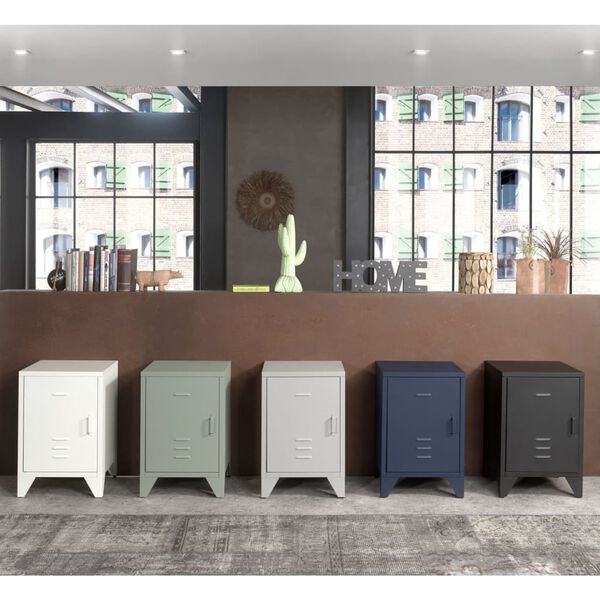 Vipack natbord Bronxx med l&aring;ge metal mat bl&aring;